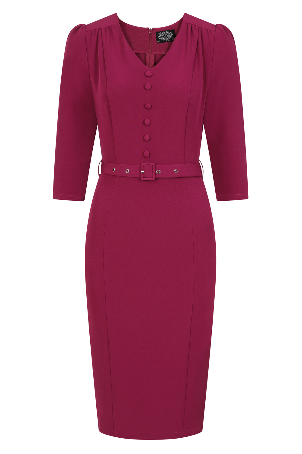 Pretty Plum 50s Wiggle Dress